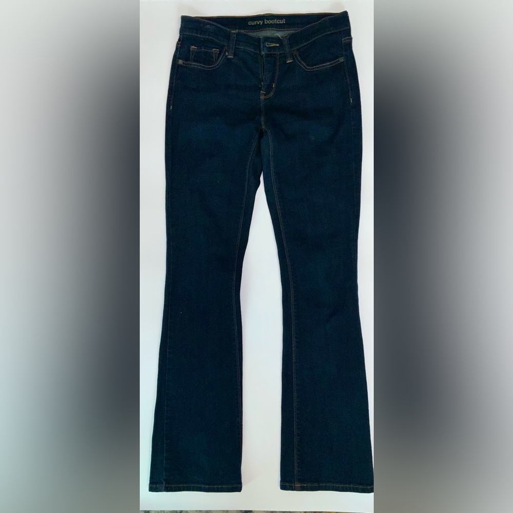 Old Navy Rockstar Super Skinny Ankle Jeans – Dark Wash | Mid‑Rise | Size 12